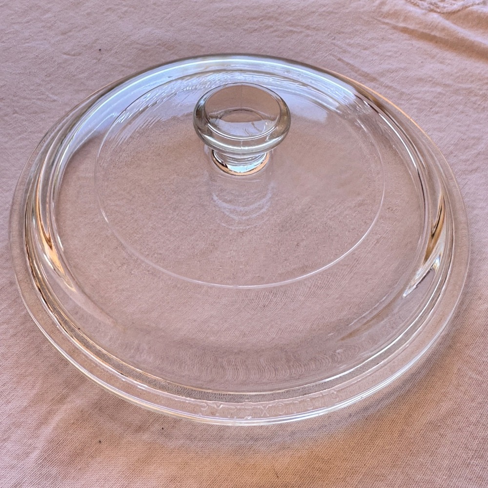 Vintage Pyrex P-81-C Clear Glass Lid Corning Ware Menu-ette Replacement